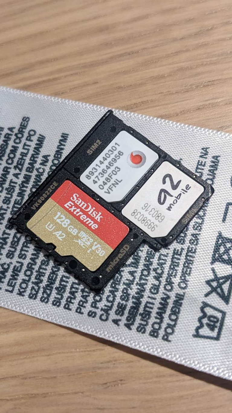 SanDisk Extreme microSD 128GB - test
